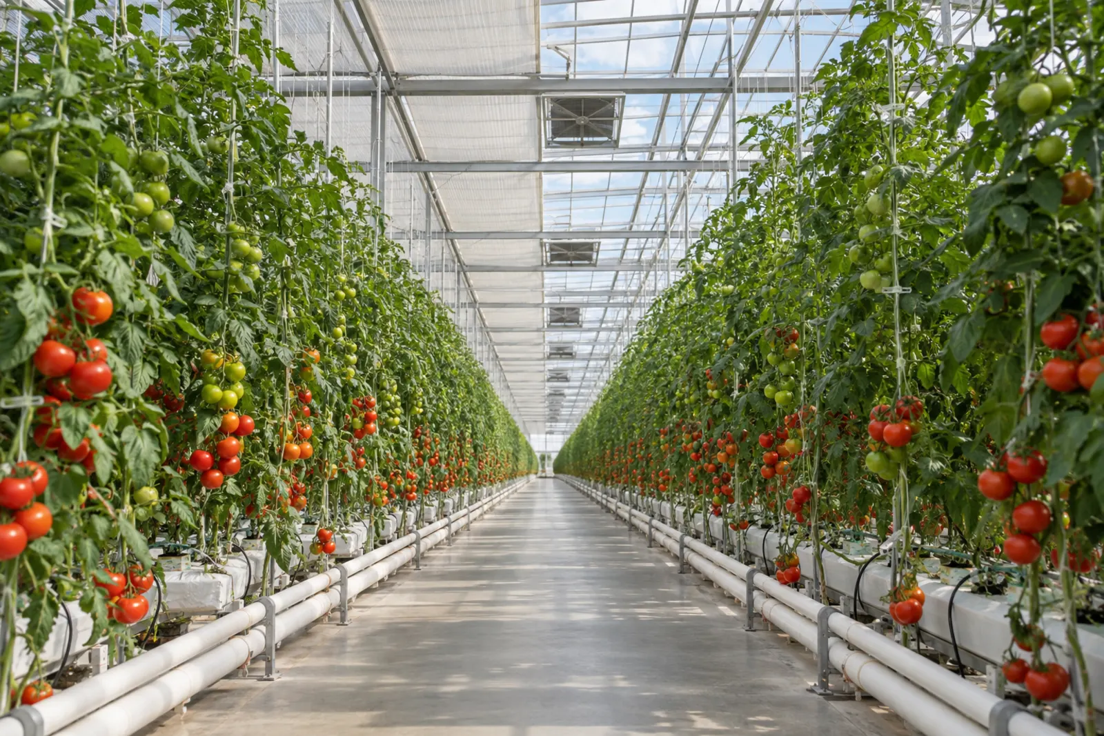 Greenhouse structures, covering materials, climate control, screen systems and growing equipment.